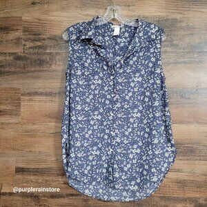H&M Chiffon Floral Butterfly Top Size 8 Ethereal Whimsy Gardencore Feminine